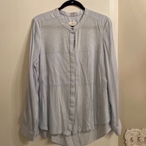 Lou & Grey blue button down top